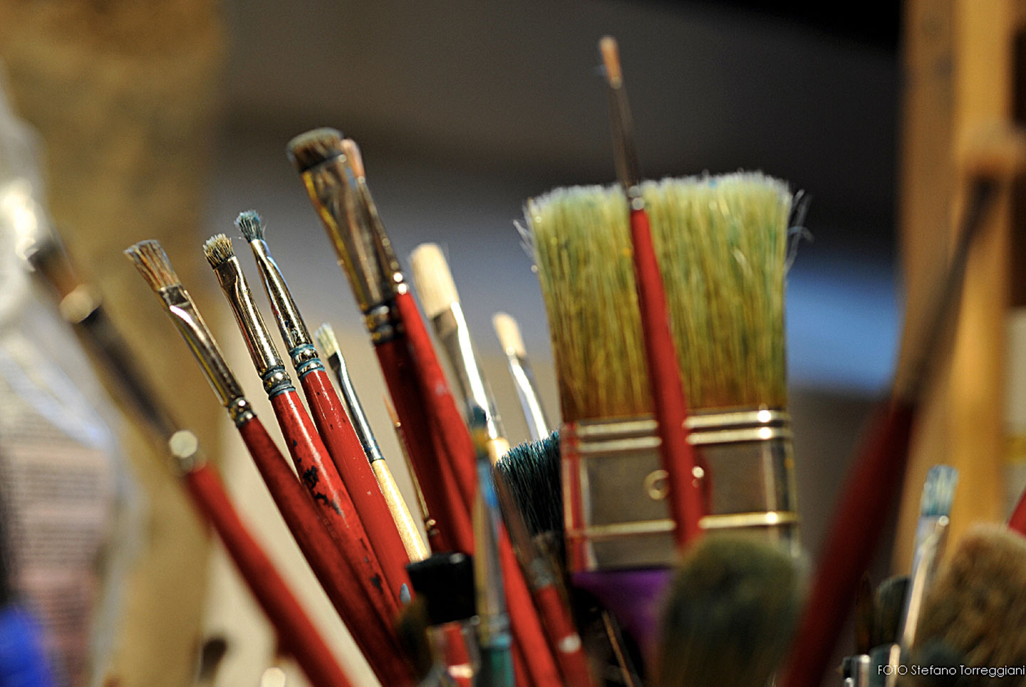Pennelli nello studio